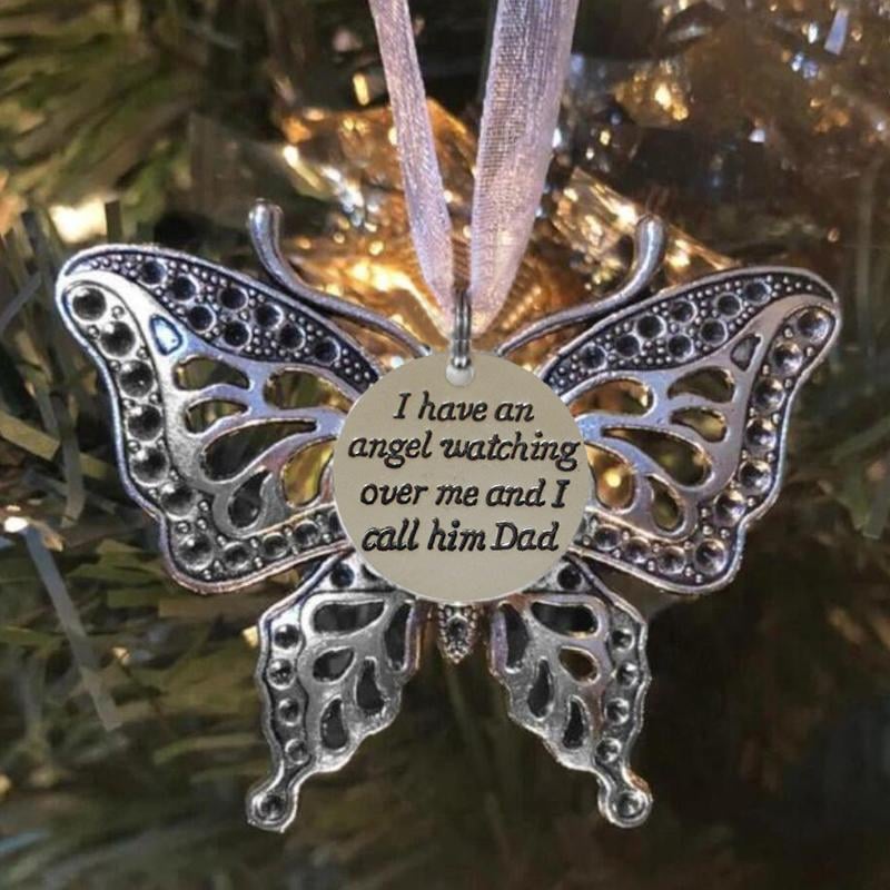 Last Day 49%OFFMetal Butterfly Memorial Pendant Christmas Tree For Loss of Loved One